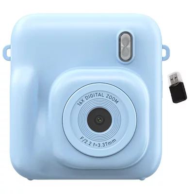 SZSMART VURAHOME Appareil Photo &agrave; Impression Instantan&eacute;e Enfant 48MP 1080P DC506 - Bleu