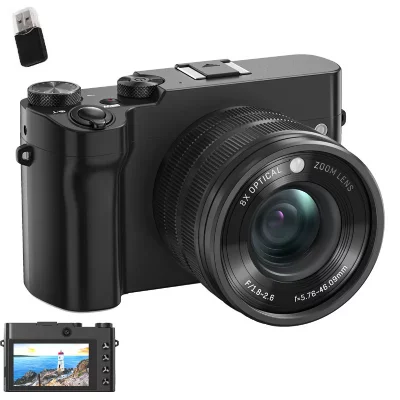 SZSMART VURAHOME Appareil Photo Num&eacute;rique 5K 64MP WIFI Autofocus &Eacute;cran Tactile 3.6"" DC209X