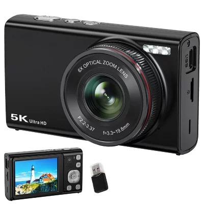 SZSMART VURAHOME Appareil Photo Num&eacute;rique 5K 96MP Zoom Optique 6X Vlogging DC422