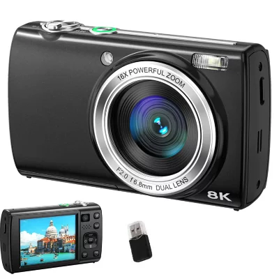SZSMART VURAHOME Appareil Photo Num&eacute;rique 8K 88MP &Eacute;cran Tactile WiFi Autofocus Vlogging VE418