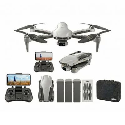 SZSMART VURAHOME F10 Drone Pliable 720P GPS Moteur Brushless 5.8G 3 Batteries Gris