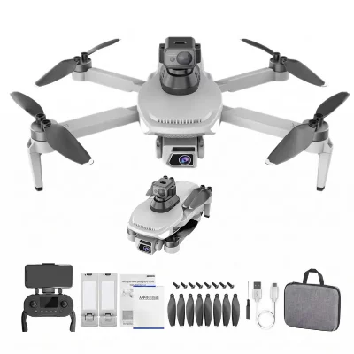  VURAHOME L500Pro Max Drone Pliable 1080P &Eacute;vitement Moteur Brushless 1 Bat Blanc