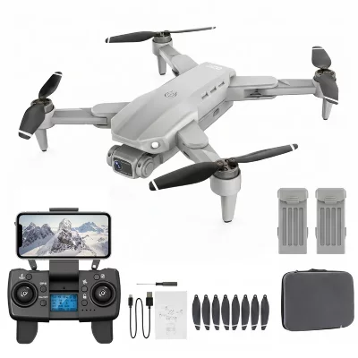  VURAHOME L900 Pro Drone Pliable 1080P GPS Moteur Brushless 2 Batteries Gris