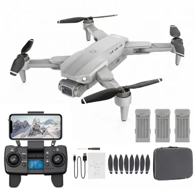  VURAHOME L900 Pro Drone Pliable 1080P GPS Moteur Brushless 3 Batteries Gris