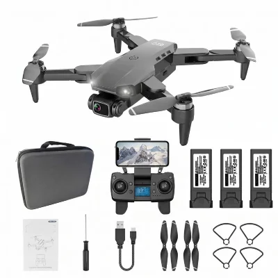  VURAHOME L900 Pro Se Drone Pliable 1080P GPS Moteur Brushless 3 Batteries Noir