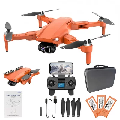  VURAHOME L900 Pro Se Drone Pliable 1080P GPS Moteur Brushless 3 Batteries Orange