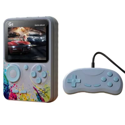 VURAHOME  portable r&eacute;tro G5 3"" 500 jeux Mode 2 joueurs convient aux enfants - Gris