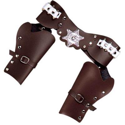 W WIDMANN MILANO PARTY FASHION W WIDMANN Porte Revolver Cowboy Marron en Plastique