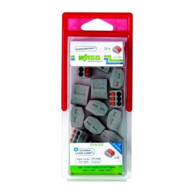 WAGO  Blister de 15 bornes 3x2,5mm&sup2;
