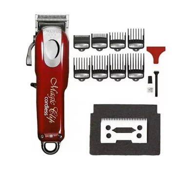 WAHL  - tondeuse de coupe d&eacute;grad&eacute;e magic clip sans fil bordeaux