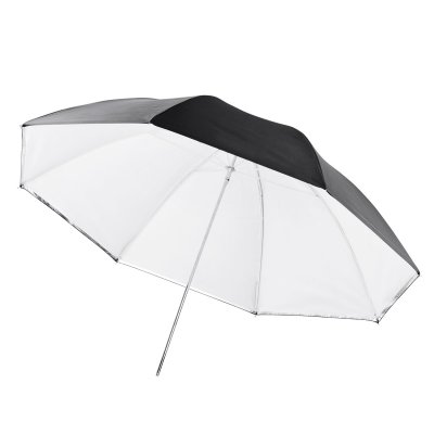 WALIMEX  parapluie translucide et reflex 2 en 1 blanc, 109cm DFX-627725