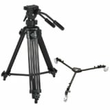 WALIMEX PRO  ei-9901 tr&eacute;pied vid&eacute;o pro + chariot &agrave; tr&eacute;pied DFX-626892