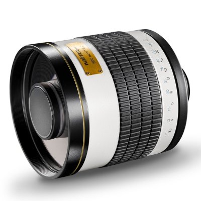 WALIMEX PRO  Objectif 800mm 1: 8.0 lentille SCC (filtre fil 35mm) pour Canon EOS M blanc