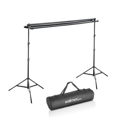 WALIMEX PRO Walimex syst&egrave;me de fond par 3 + sac, 290cm DFX-692860