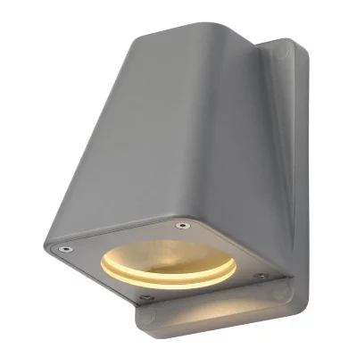 SLV Wallyx gu10 applique, gris argent, max. 50w, ip44 -  - gris argent