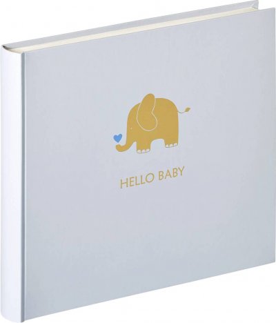 WALTHER  Album Photo B&eacute;b&eacute; El&eacute;phant Bleu 25x28 50 Pages Blanches