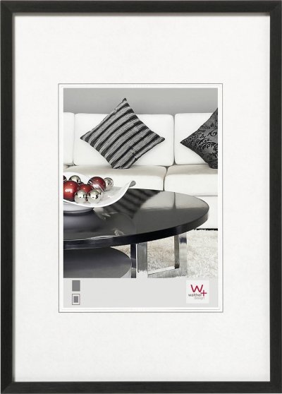 WALTHER+ DESIGN Walther Chair Din A4 21x29.7 Cm Aluminium Photo Frame Noir