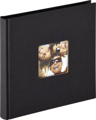 GENERIQUE Walther Design Album de design Fun Standard, 18x18 cm, noir, avec cadrage