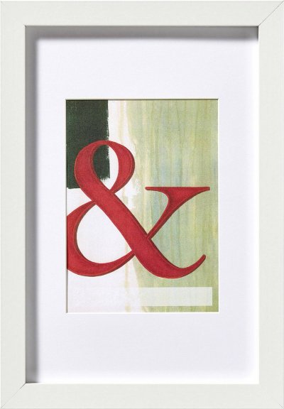 WALTHER  design EA040W Stockholm Holzrahmen, 30x40 cm, wei&szlig;
