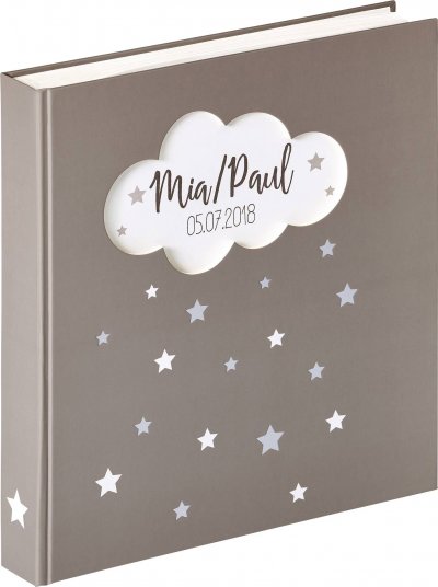 WALTHER  Design Magical Fotoalbum, Grau, 28 x 30.5 cm