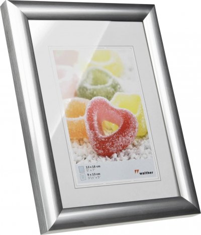 WALTHER+ DESIGN Walther Design Trendstyle Cadre en plastique 013X018 argent