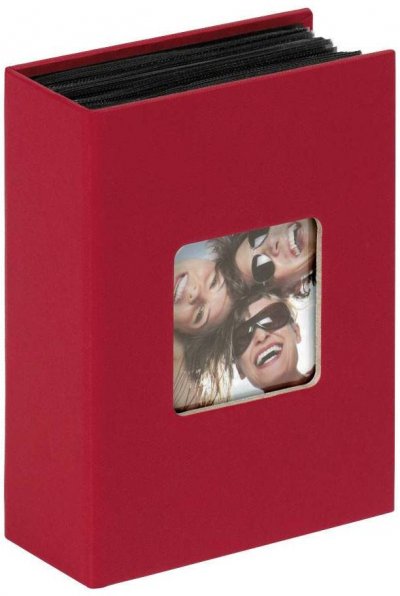 WALTHER+ DESIGN Walther Fun 10x15 Cm Mini Album 100 Photos Photo Album Rouge