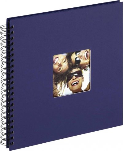 WALTHER+ DESIGN Walther Fun blau Spiral 30x30 50 schwarze Seiten SA110L