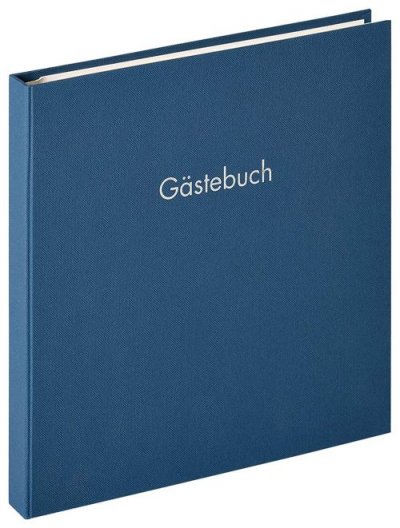 WALTHER  Fun Livre D'or, 23 X 25 Cm, Bleu, 26 Cm X 25 Cm