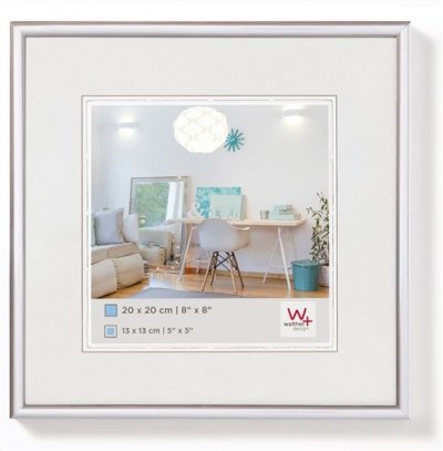 WALTHER  KV220S Cadres Photo, Plastique, Silber, 20 x 20 cm
