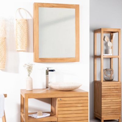 Wanda Collection - Miroir armoire de toilette 63 - Marron