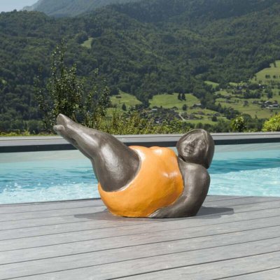 WANDA COLLECTION  - Statue femme contemporaine orange - Orange