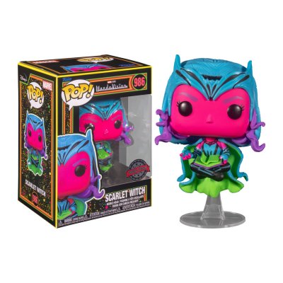  Wandavision - Figurine Pop! Scarlet Witch(Blacklight) 9 Cm