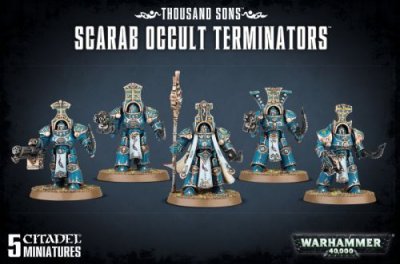 GAMES WORKSHOP Warhammer 40K . - Thousand Sons Scarab Occult Terminators