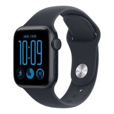 Watch SE 3 GPS + Cellular 40 mm Bo&icirc;tier en aluminium Minuit avec Bracelet Sport Bleu marine - M/L