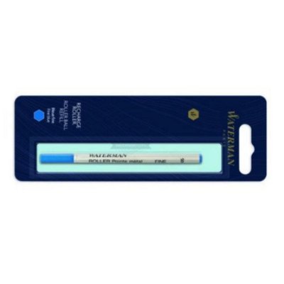 WATERMAN  recharge roller , pointe fine, bleue, blister X 1