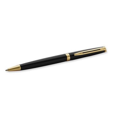 WATERMAN   stylo &agrave; bille h&eacute;misph&egrave;re, vernis noir g.c. noir