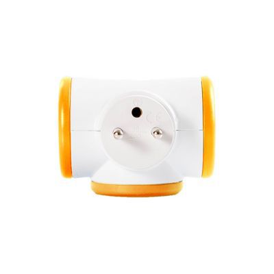 WATT & CO Watt&co - Chargeur Triplite 3x16A rotative 180&deg; - Orange