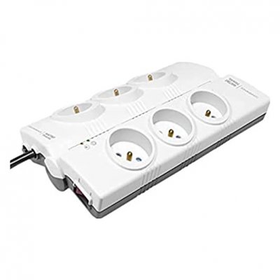 WATT&CO WATT & CO Multiprise parafoudre pliable CONFERENCE 6 ports 16A +2 USB