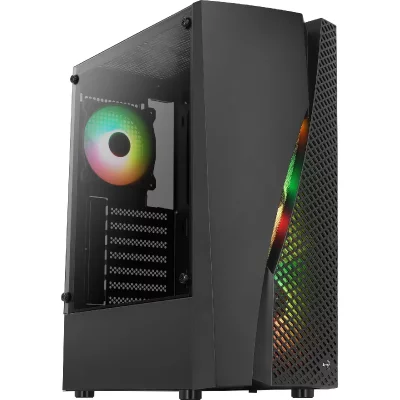 AEROCOOL Wavebkv3 usb 3.0 verre tremp&eacute; atx 6 ventilateurs noir