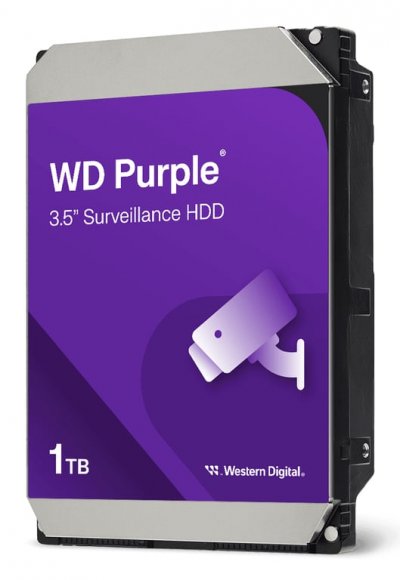 WESTERN DIGITAL WD Purple WD11PURZ - Disque dur - 1 To - interne - 3.5"" - SATA 6Gb/s - m&eacute;moire tampon : 64 Mo