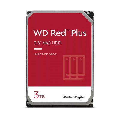 WESTERN DIGITAL WD Red Plus WD30EFPX - Disque dur - 3 To - interne - 3.5 pouces - SATA - m&eacute;moire tampon : 256 Mo 