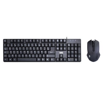 WE  Bundle Clavier + Souris Filaire - Noir