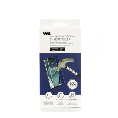 WE. CONNECT We Connect Film de Protection en Verre tremp&eacute; pour Galaxy S8+