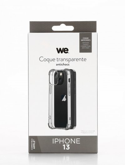 WE  Coque de protection TPU APPLE IPHONE 13 Transparent: Anti-chocs - ultra r&eacute;sis