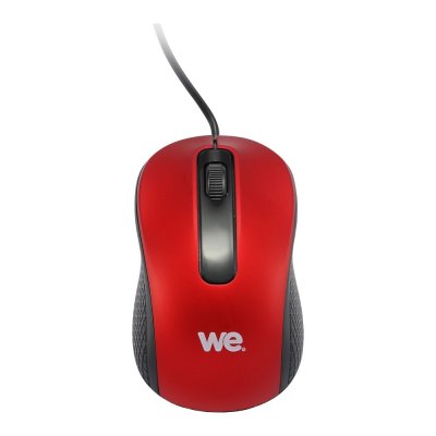 WE  - Souris - filaire - USB - rouge 
