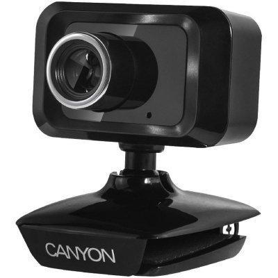 CANYON Webcam  CWC1 1.3 MPIXELS USB 2.0 avec Micro Noir
