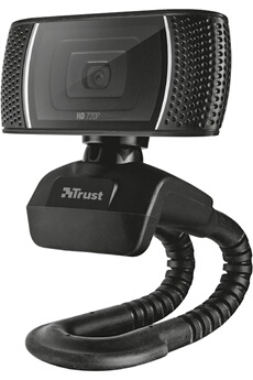 TRUST Webcam  Trino HD Video Noir 