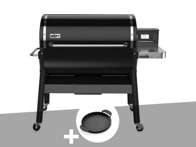WEBER  - Barbecue &agrave; pellets Smokefire EX6 gbs + Plancha - Noir