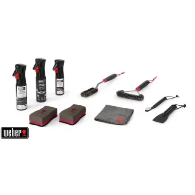 WEBER  Pack accessoires barbecue 18284 Kit de nettoyage bbq gaz &eacute;maill&eacute;