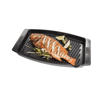WEBER  Plat &agrave; poisson en c&eacute;ramique - 47 x 28 cm